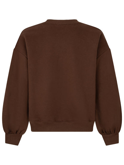 Ydence | Sweater Fabulous and fluffy | Brown