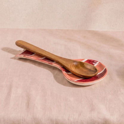 Nine Kitchenware - Spoonrest - Blush/Burgundy Jules