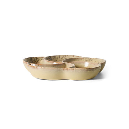 PRE ORDER - HKLIVING - 70s ceramics snack tray - Grit