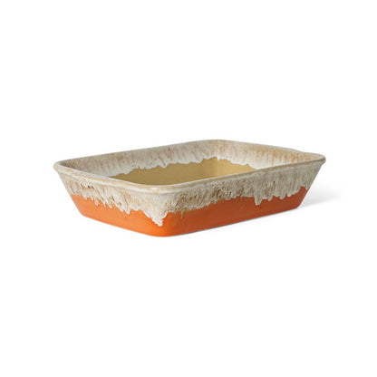 PRE-ORDER - HKLIVING - 70s ceramics: Ovenschaal small - Fierce