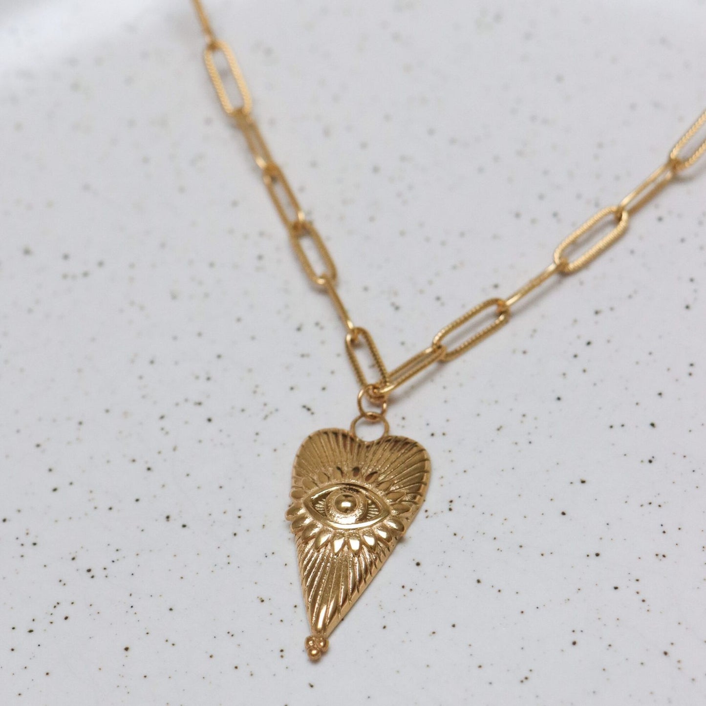 Label Kiki - Eye of love necklace gold