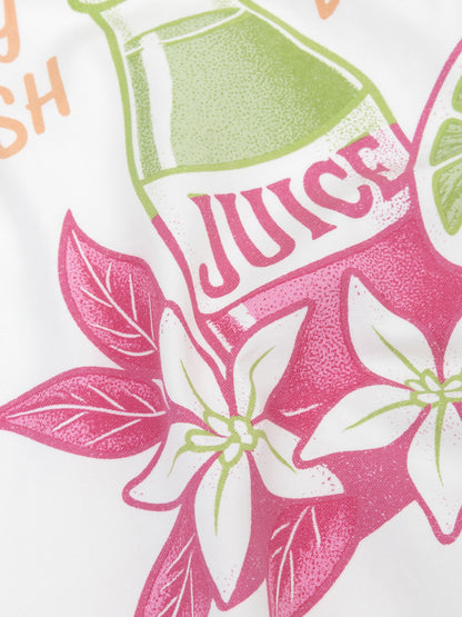 Ydence | T-shirt Juicy bottle | Berry pink