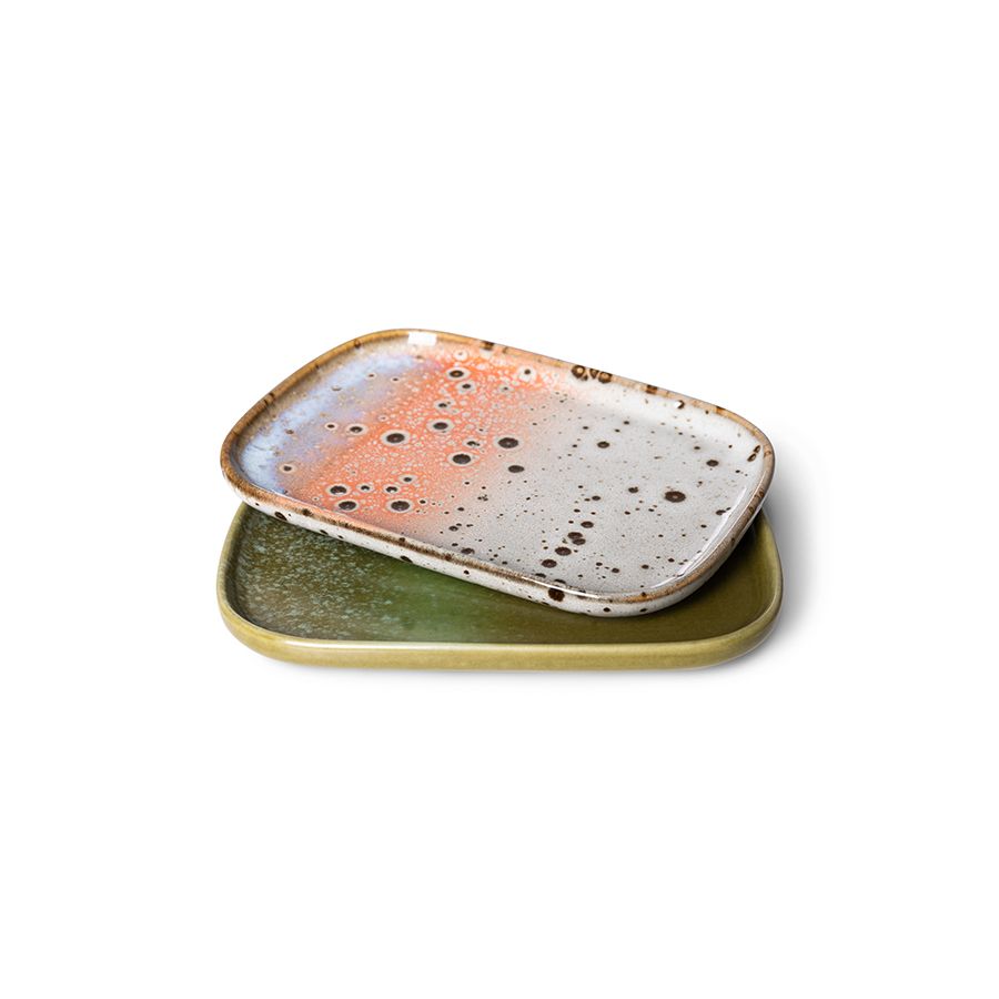 HKLIVING - 70s ceramics small tray - Atlas groen