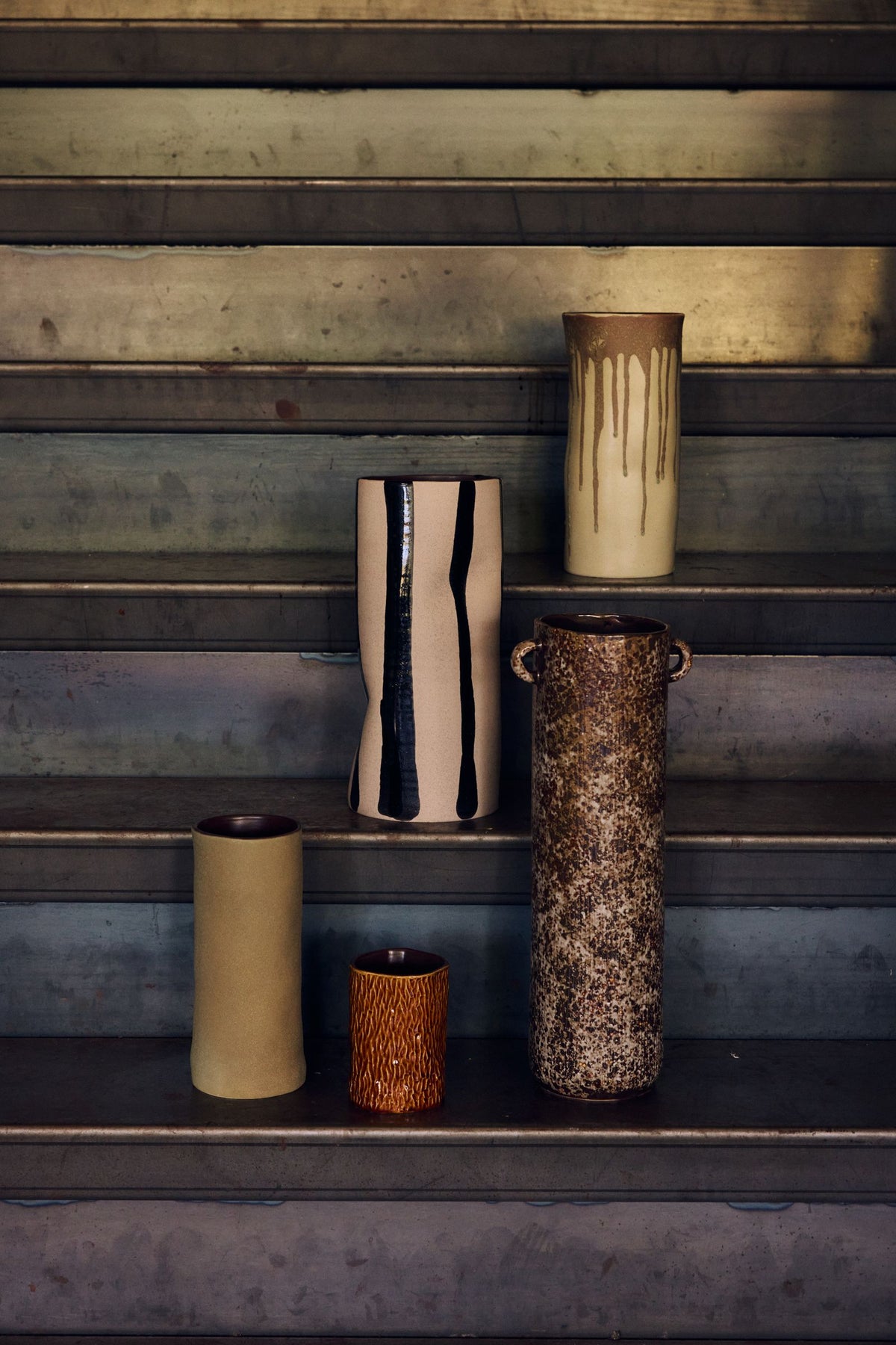 HKLIVING - Mono Vase - Sand/Black