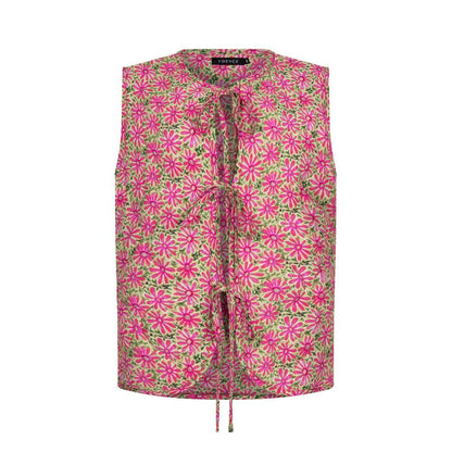 Ydence | Gilet Esmira | Pink flower