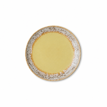 PRE-ORDER - 70s ceramics: Dessert plate - Custard