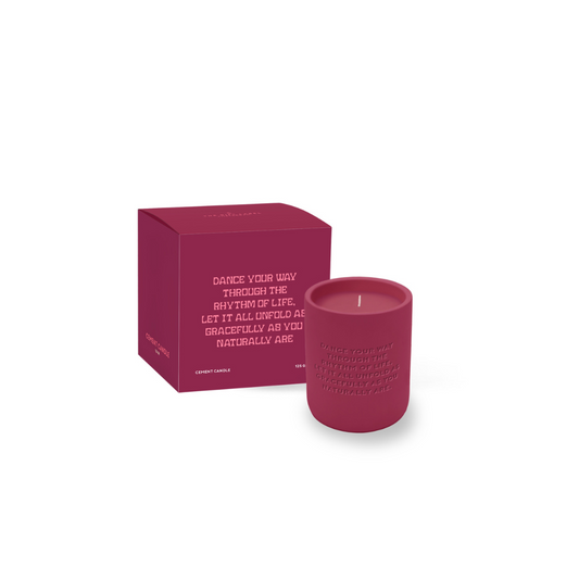 The Gift Label - Cemented Kaars - Dance your way Bordeaux