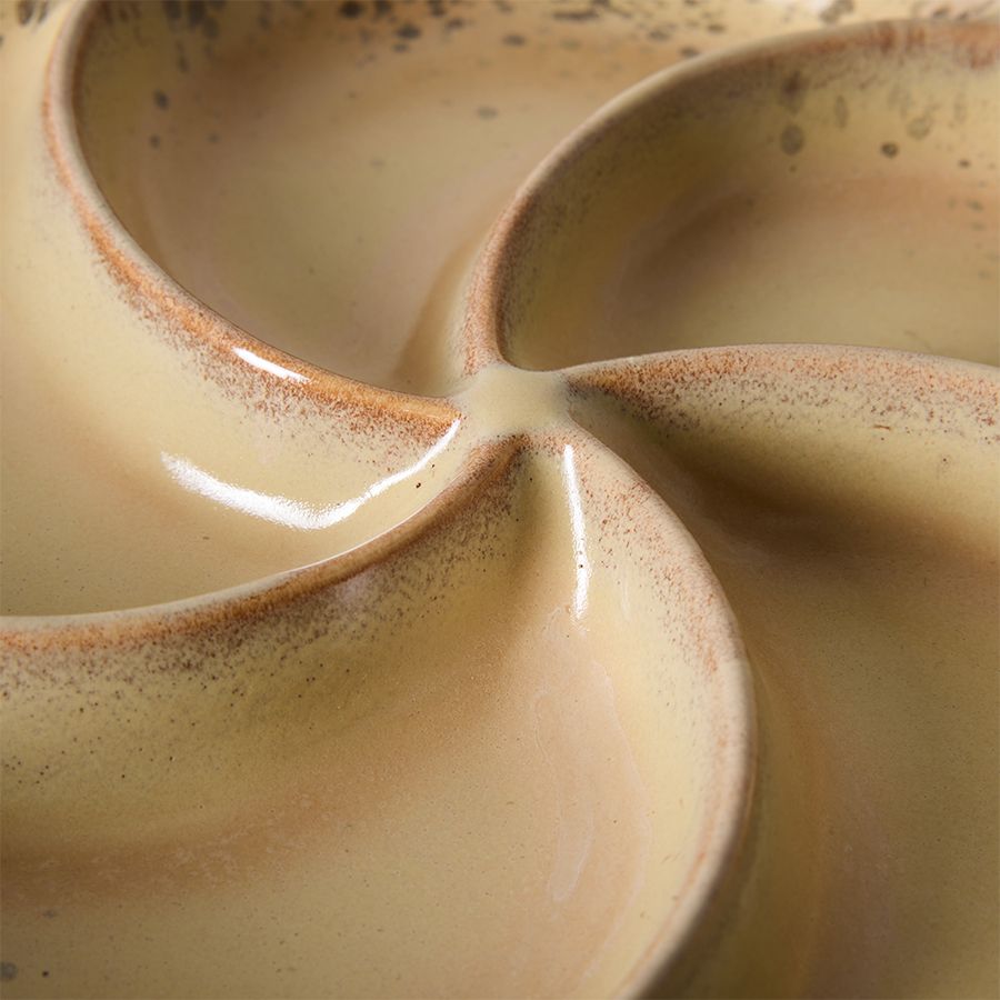 PRE ORDER - HKLIVING - 70s ceramics snack tray - Grit