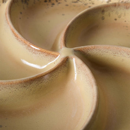 PRE ORDER - HKLIVING - 70s ceramics snack tray - Grit