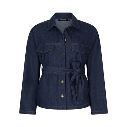 Ydence | Blouse Amina | Dark denim