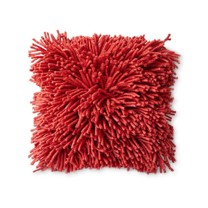 HKLIVING - Rugged woolen cushion - Cherry Red