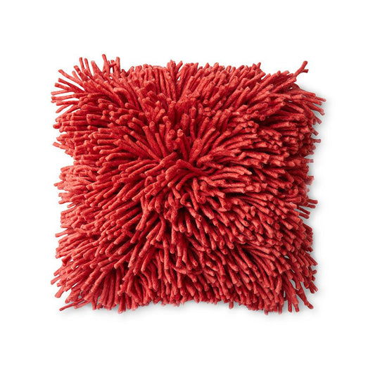HKLIVING - Rugged woolen cushion - Cherry Red