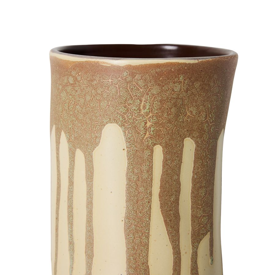 HKLIVING - Long Vase - Melting Brown