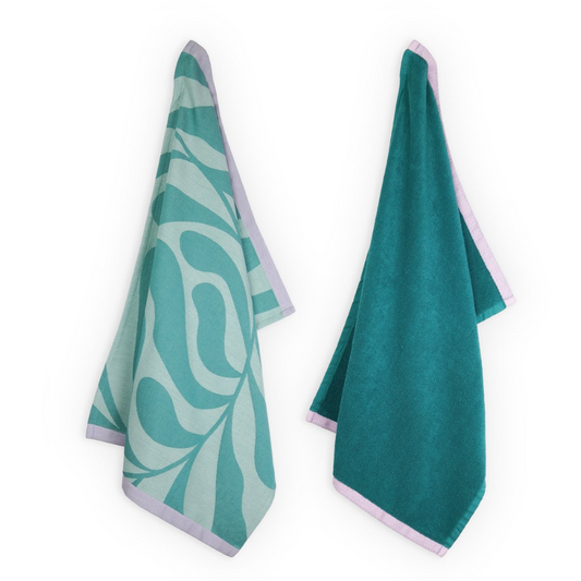 Lifa Home - Theedoek en Handdoek set - Forest Dew