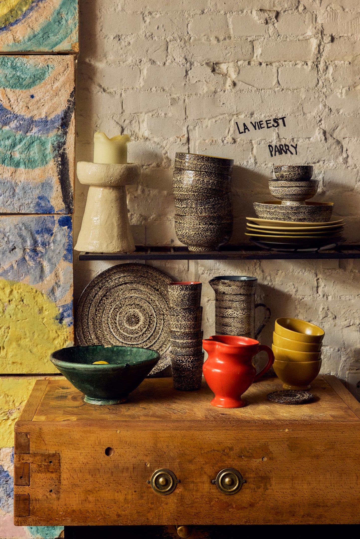 PRE-ORDER - HKLIVING - 70s ceramics: Tapas bowl on base L - Brew