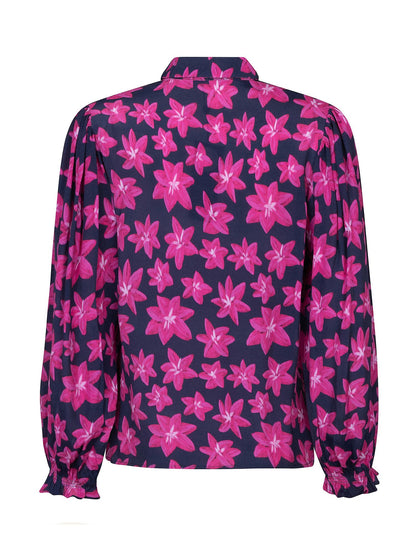 Ydence | Blouse Alyssa | Navy flower
