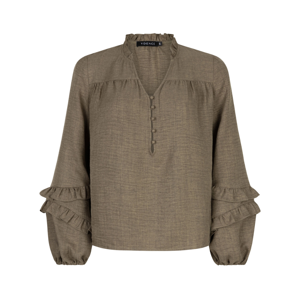 Ydence | Blouse Jacky | Mud