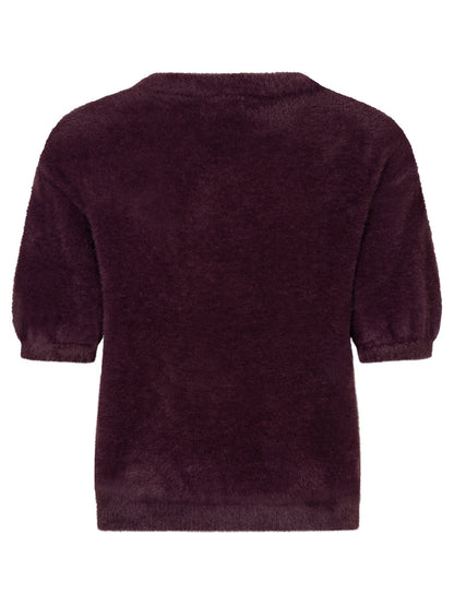 Ydence | Knitted Top Mary | Aubergine