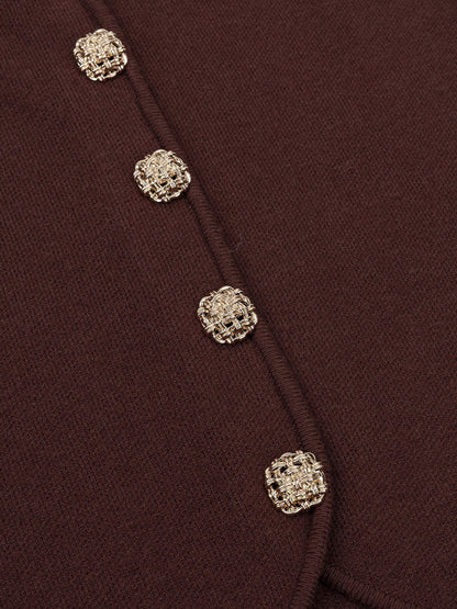 Ydence | Knitted top Mella | Brown