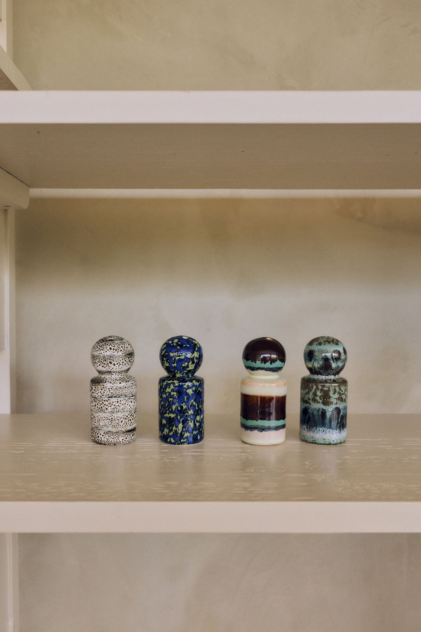PRE-ORDER - HKLIVING - 70s ceramics: Pepper & zoutstel - Swirl