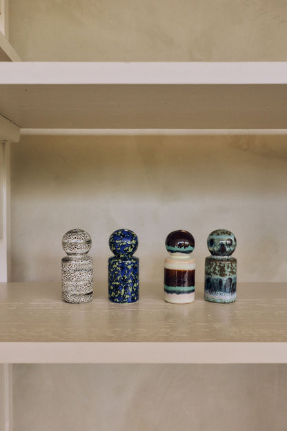 PRE-ORDER - HKLIVING - 70s ceramics: Pepper & zoutstel - Swirl