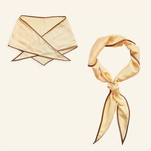 Mable Happiness - Triangle Scarf - Butter Yellow