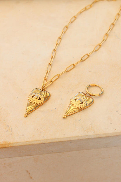 Label Kiki - Eye of love necklace gold