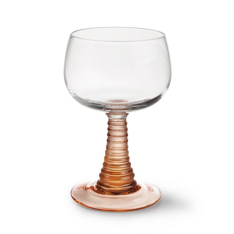 HKLIVING - Swirl wijnglas - Nude