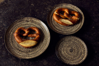 PRE-ORDER - HKLIVING - 70s ceramics: Side plates set van 2 - Brew