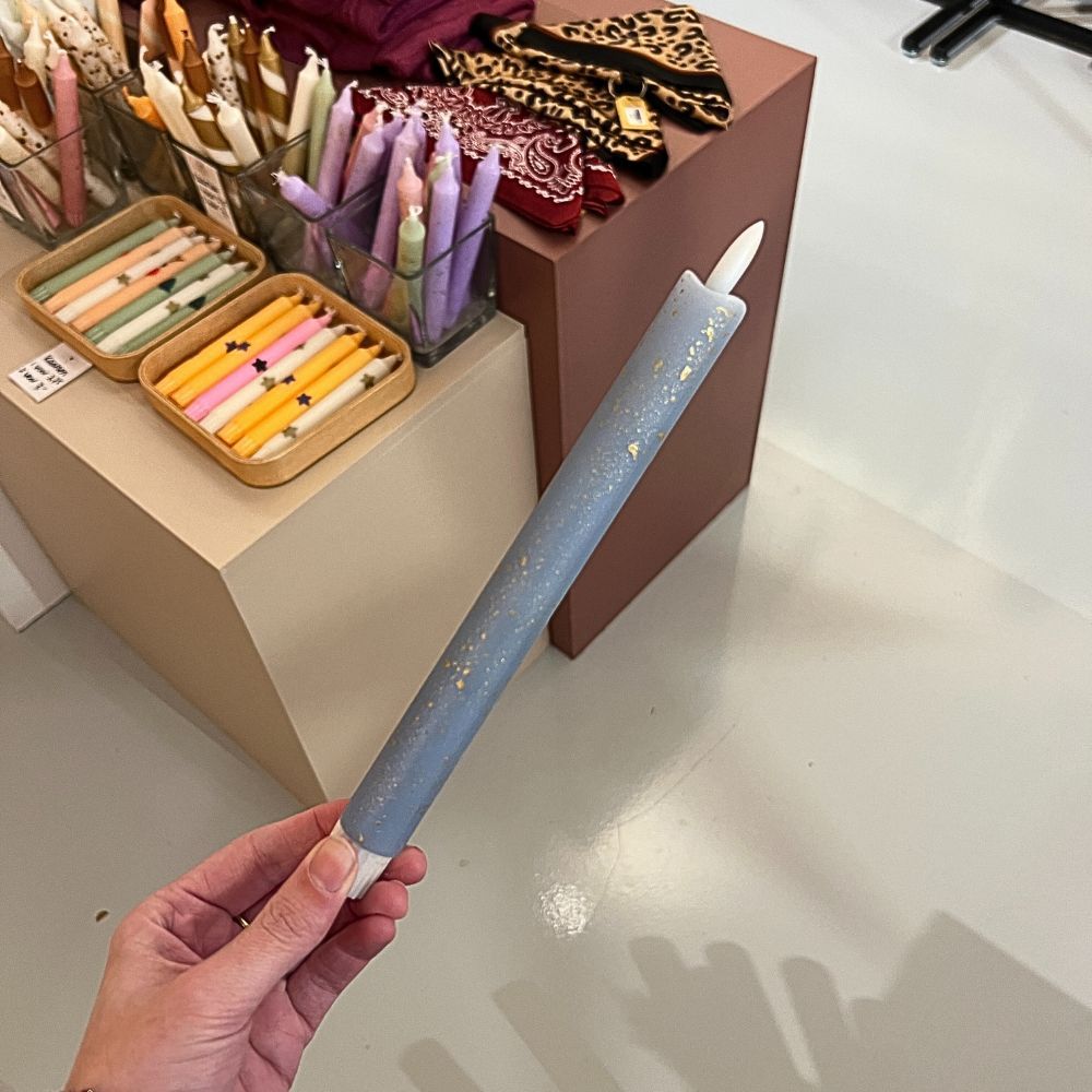 Led Kaars - Spark Blauw