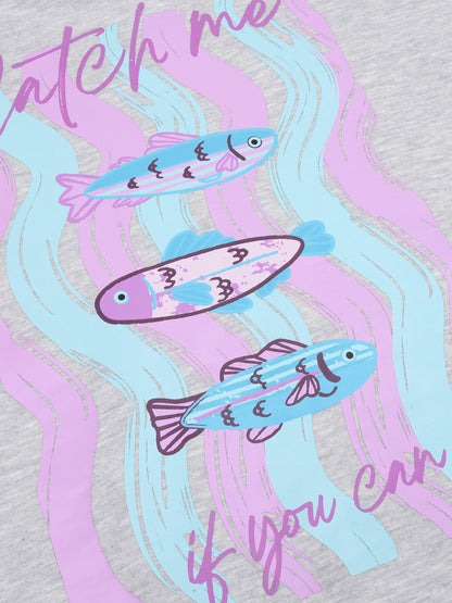 Ydence | Sweater Catch Me | Grey melange