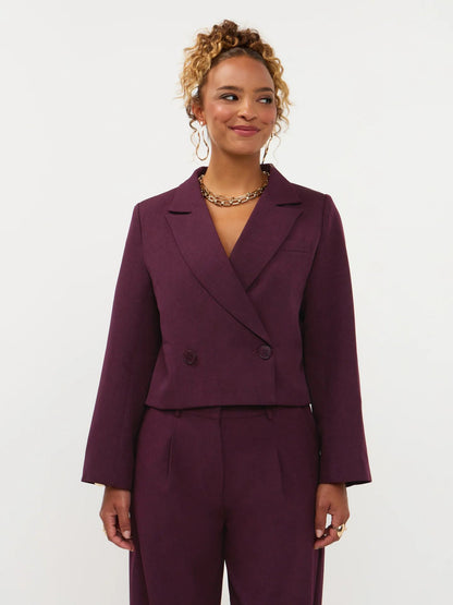 Ydence | Blazer Ayla | Aubergine