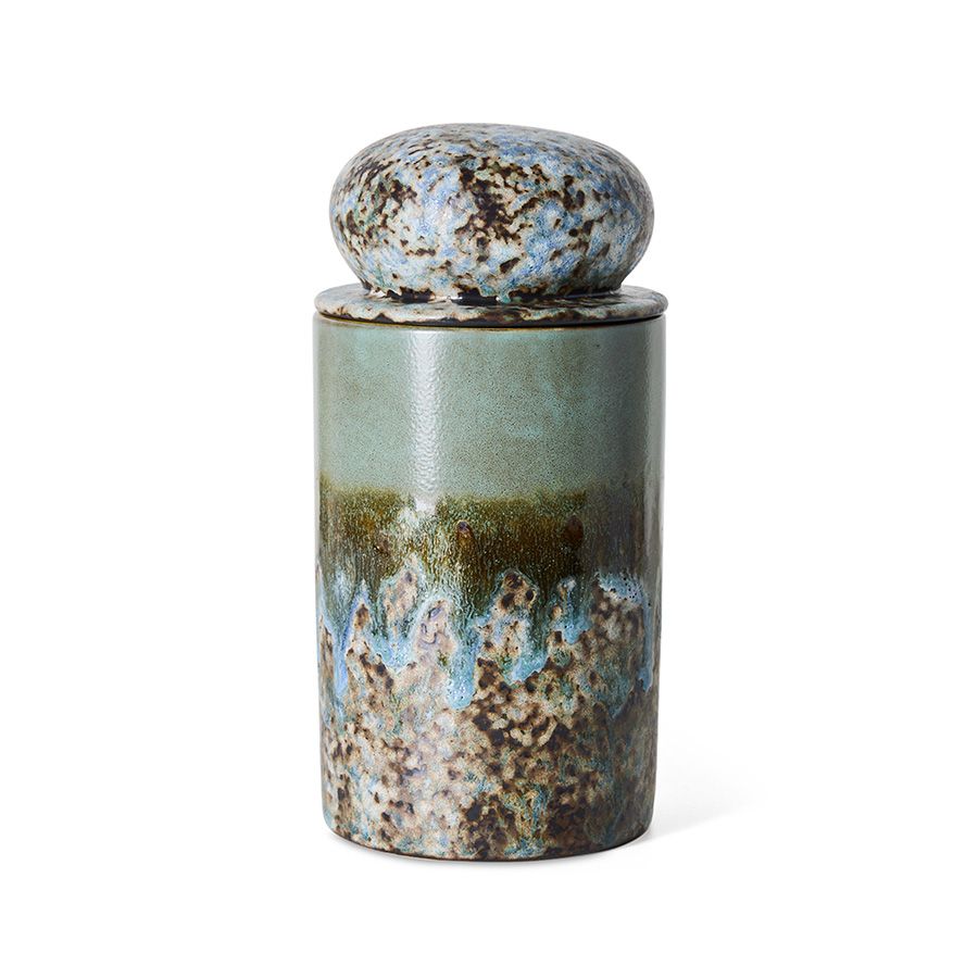 PRE-ORDER - HKLIVING - 70s ceramics: Storage jar - Agave