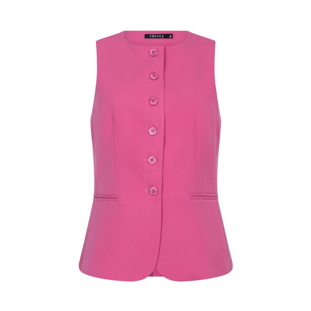 Ydence | Gilet Fabienne | Berry pink