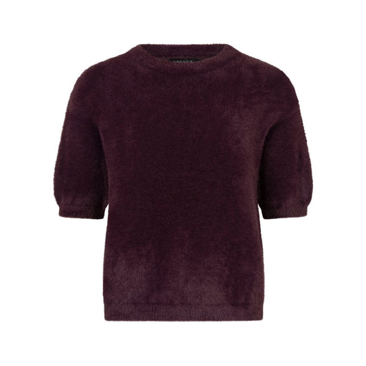 Ydence | Knitted Top Mary | Aubergine