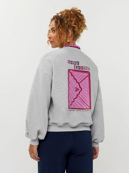 Ydence | Sweater Love letter | Grey