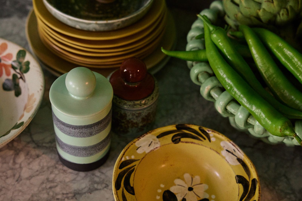 PRE-ORDER - HKLIVING - 70s ceramics: storage jar - River