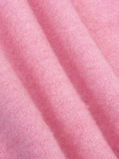 Ydence | Knitted Sweater Bunny | Coral pink