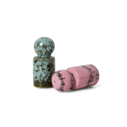 HKLIVING - 70s ceramics peper & zoutstel - Baroque