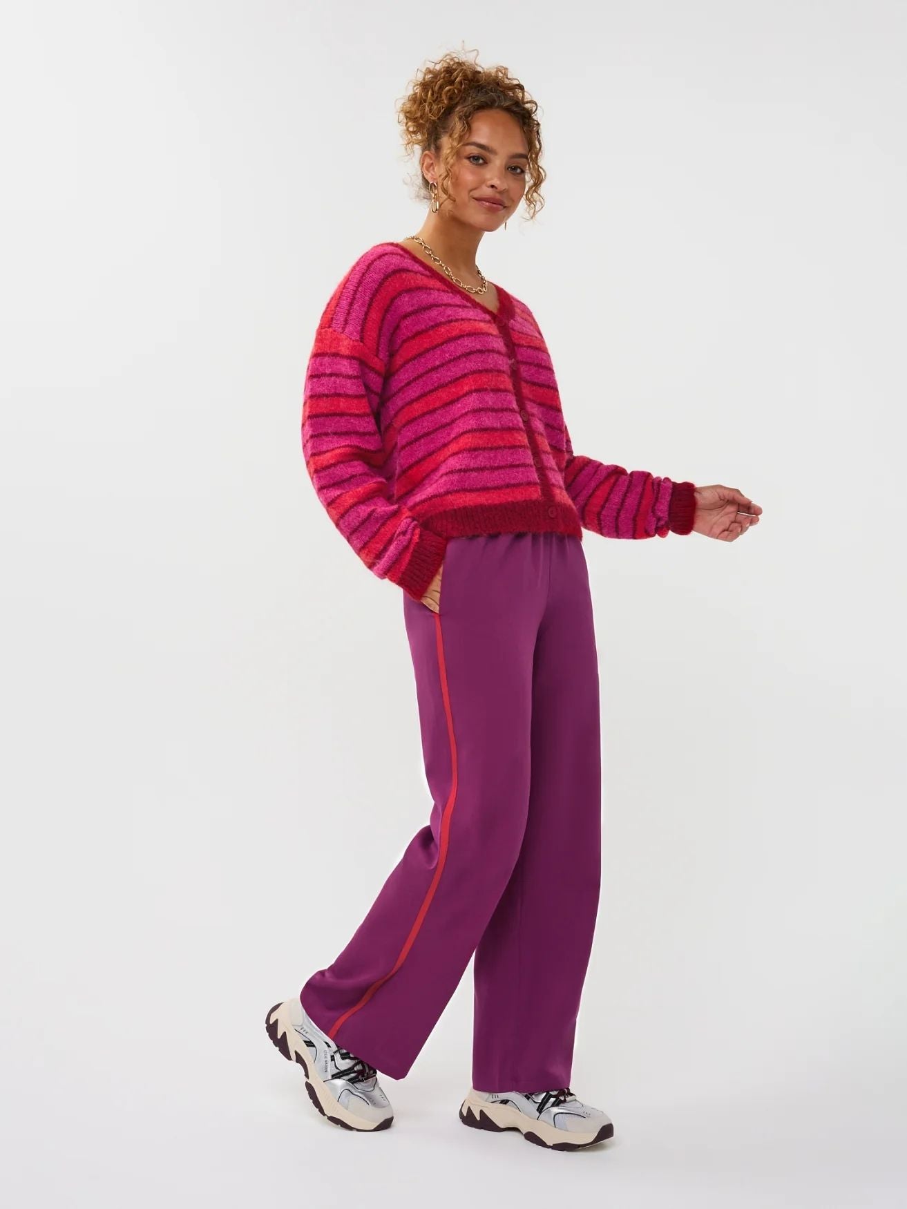 Ydence | Pants Zizi | Fuchsia purple/red