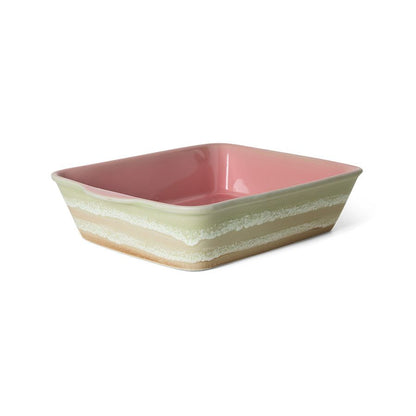 PRE-ORDER - HKLIVING - 70s ceramics: Ovenschaal large - Umber