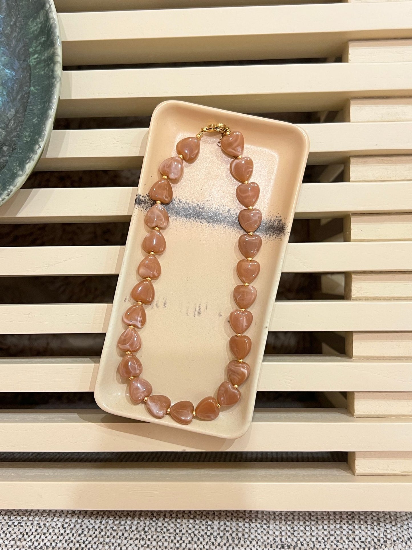 Kralenketting - Hartjes