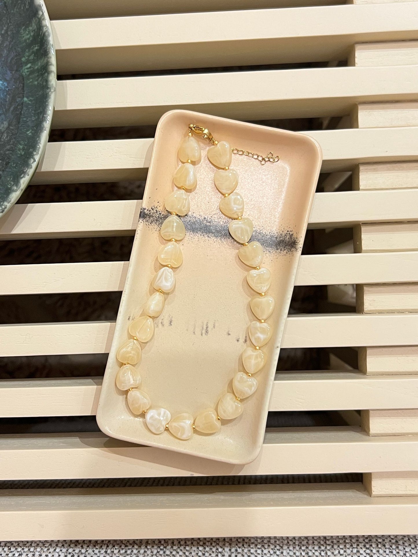 Kralenketting - Hartjes