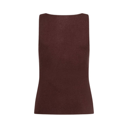 Ydence | Knitted top Mella | Brown