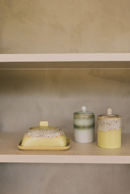 PRE ORDER - HKLIVING - 70s ceramics: Jar - Custard