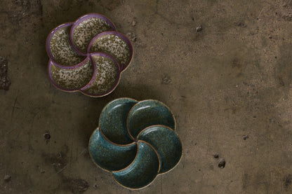PRE-ORDER - HKLIVING - 70s ceramics: Snack tray - Deepsea