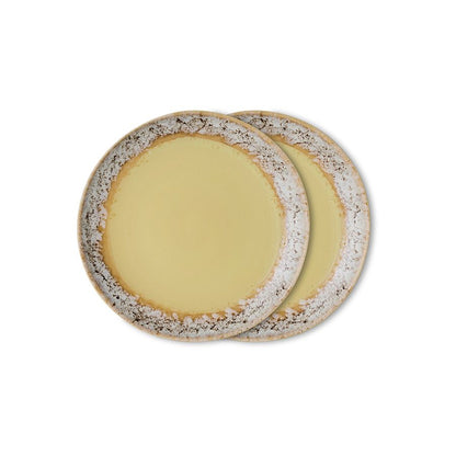 PRE-ORDER - 70s ceramics: Dessert plate - Custard