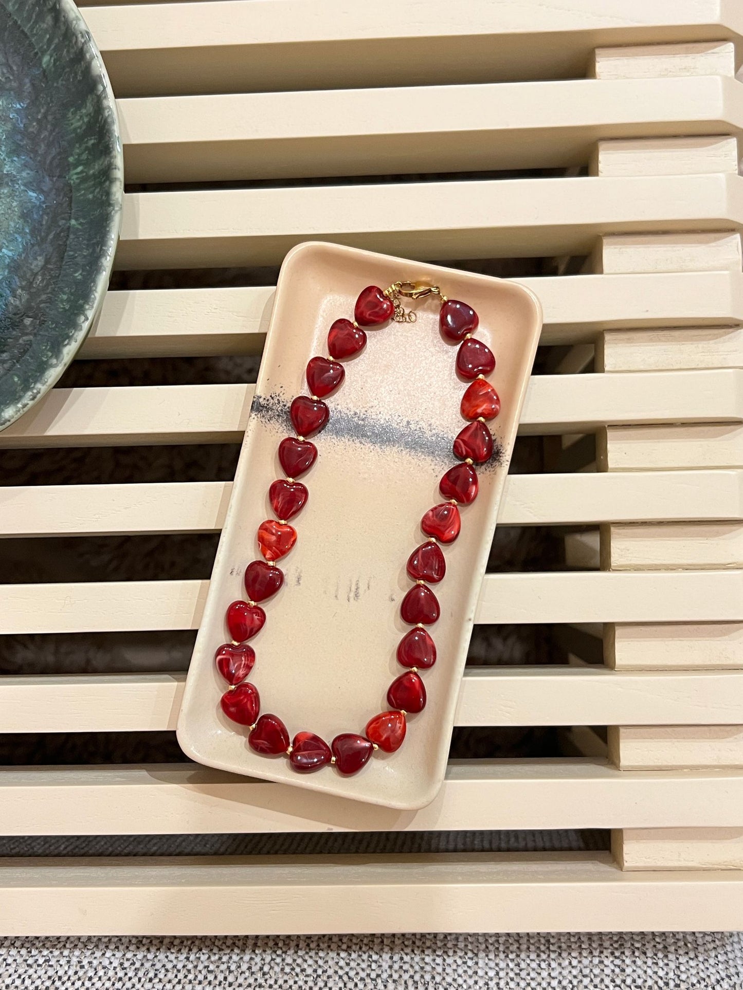 Kralenketting - Hartjes