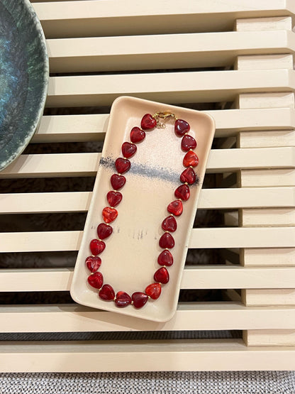 Kralenketting - Hartjes