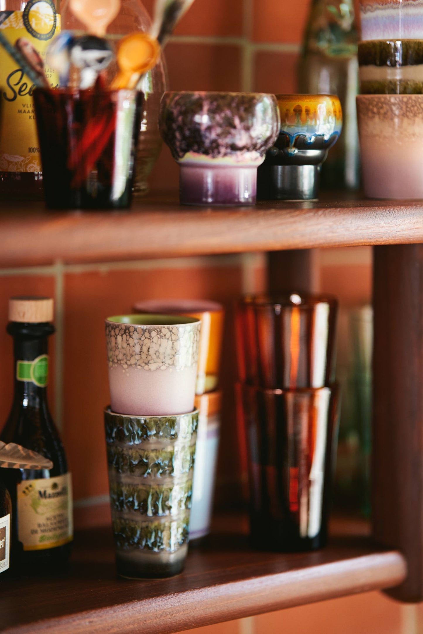 HKLIVING - 70s latte mok - Fern